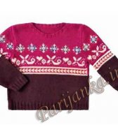 Пуловер-жаккард (д) 01*431 EM Phildar №3469