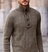 Пуловер (м) 08*183 Bergere de France №4743