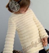Пуловер туника (д) 09*101 Phildar №3861