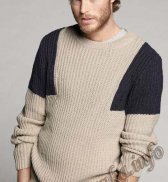 Пуловер (м) 11*104 Phildar №4138
