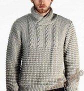Пуловер (м) 11*113 Phildar №4326