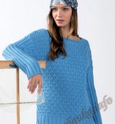 Пуловер (ж) 11*118 Phildar №4555
