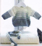 Пуловер мышиного цвета (д) 12 Tricots calins Bergere de France №2461