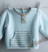 Распашонка - пуловер (д) 13*67 Phildar №2551