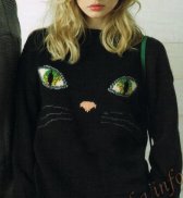 Пуловер «Глаза кошки» (ж) 14*97 Phildar №3682