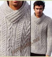 Пуловер (м) 152 Creations 09/10 Bergere de France №2496