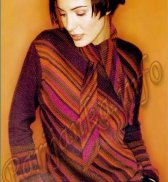 Пуловер (ж) 183 Creations 2001/2002 Bergere de France №3800