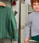 Пуловер (д) 18 и 19*120 Phildar №4654