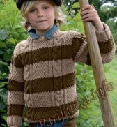 Пуловер для мальчика (д) 21*101 Phildar №3879