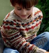 Пуловер для мальчика (д) 23*101 Phildar №3883