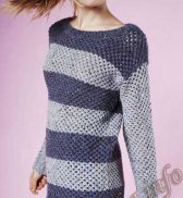 Пуловер (ж) 25*110 Phildar №4281