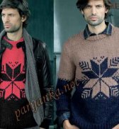 Пуловер (м) 25 и 26*60 Phildar №2460