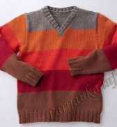 Пуловер (м) 25*92 Phildar №3847