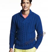 Пуловер (м) 26*121 Phildar №4627