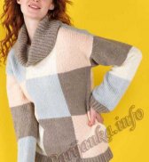 Пуловер (ж) 28 Vintage Marie Claire Phildar №3960