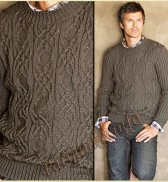 Пуловер с круглым вырезом (м) 290 Creations 10/11 Bergere de France  №4670