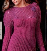 Пуловер с ажурным верхом (ж) 406 Creations 11/12 BDF