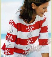 Пуловер с рукавами 3/4 467 Creations  98/99 Bergere de France №2922