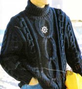 Пуловер (м) 556 Creations Bergere de France 1995/1996 №3481