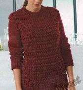 Ажурный пуловер (ж) 590 Creations 12/13 Bergere de France №2951