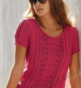 Пуловер с короткими рукавами (ж) 609 Creations 12/13 Bergere de France №2971