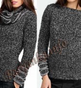 Пуловер со съемным воротником (ж) 811 Creations 2013/2014 Bergere de France №3696