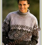 Пуловер (м) 852 Creations 1996/1997  Bergere de France №3716