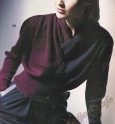 Двуцветный свитер от Lili Chin (ж) 25*1989 Vogue Knitting №3058